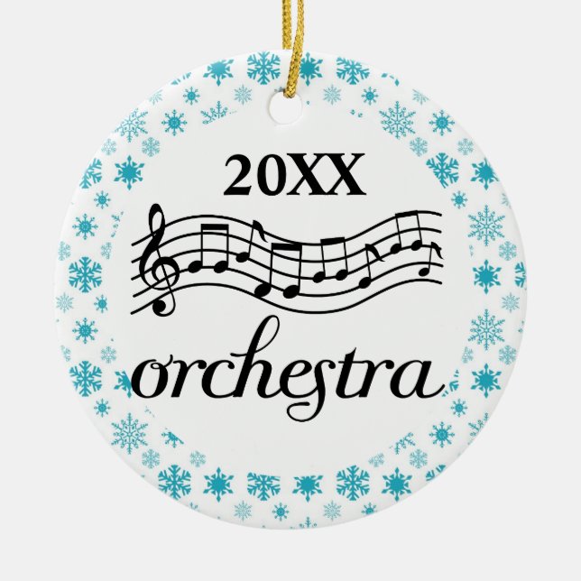 Enfeites de natal personalizados orquestra (Frente)