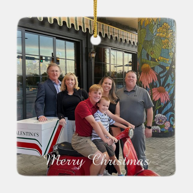 Enfeites de natal - Personalizar 2 Fotos e Texto (Verso)