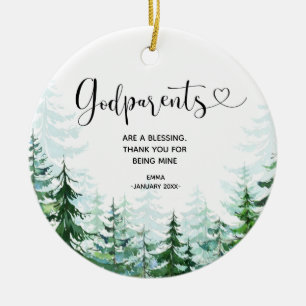Enfeites de natal Pine Forest Godparent