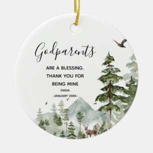 Enfeites de natal Pine Trees Godparent