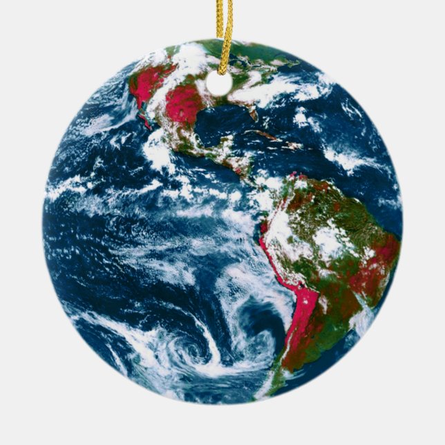 Enfeites de natal Planeta Terra (Frente)