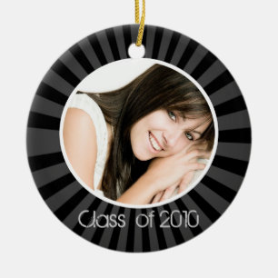 Enfeites de natal pretos da foto da graduação