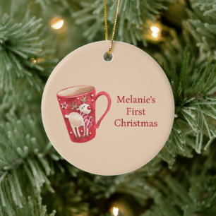 Enfeites de natal, Primeiro Natal, Bebê Primeiro