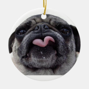 ENFEITES DE NATAL PUG BOBO