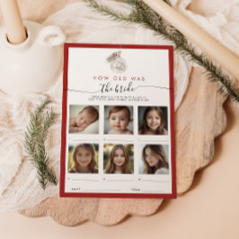 Enfeites de natal Quão Velho Era O Cartão De Noiva