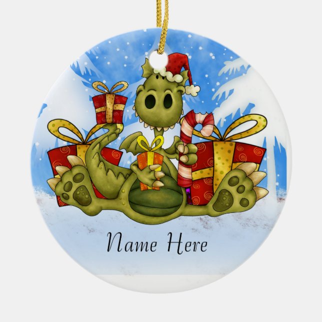 Enfeites de natal que você pode personalizar (Frente)