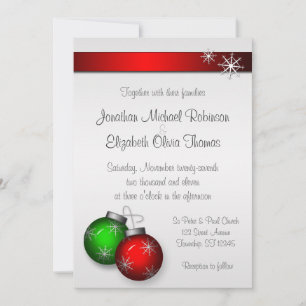 Enfeites de natal que Wedding convites