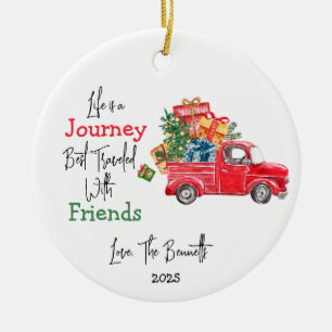 Enfeites de natal Red Truck, Amigos Familiares
