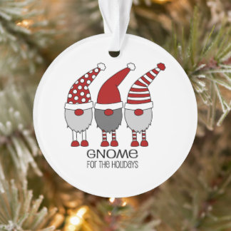 Enfeites de natal redondo Gnome Scandinavian