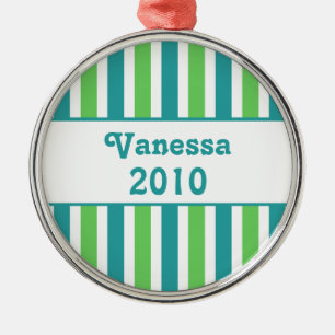 Enfeites de natal redondo Premium Stripes de Feria