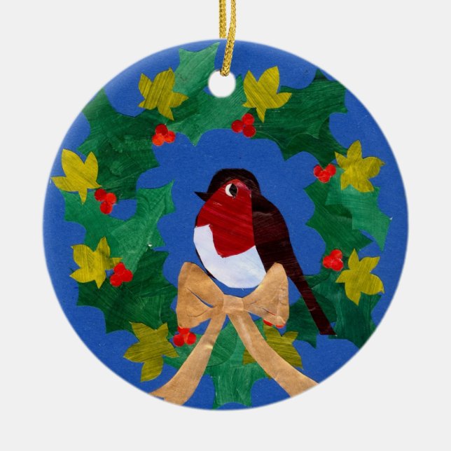 Enfeites de natal Robin Redbreast (Frente)