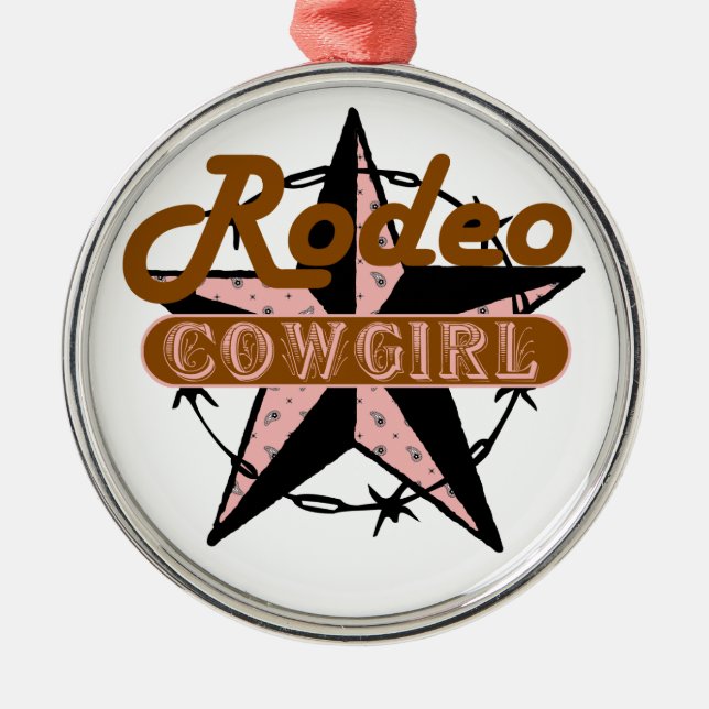 Enfeites de natal Rodeo Cowgirl (Frente)