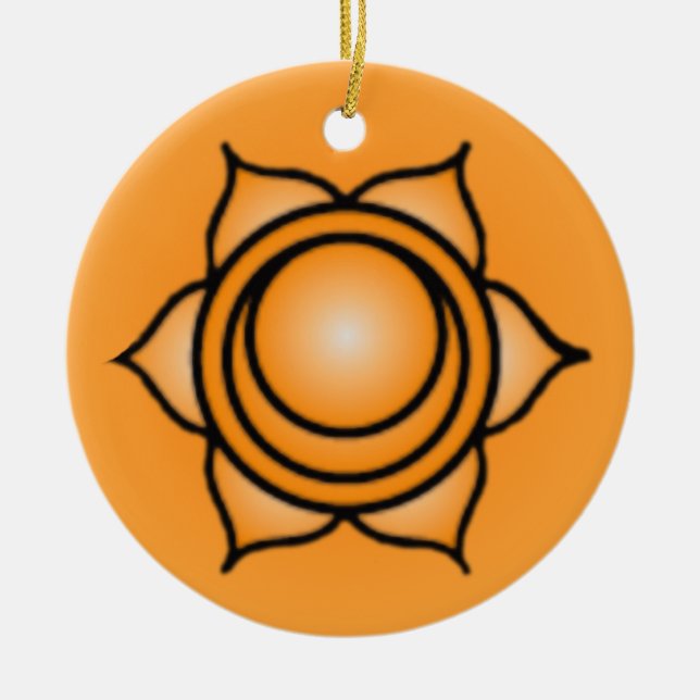 Enfeites de natal Sacral Chakra (Frente)