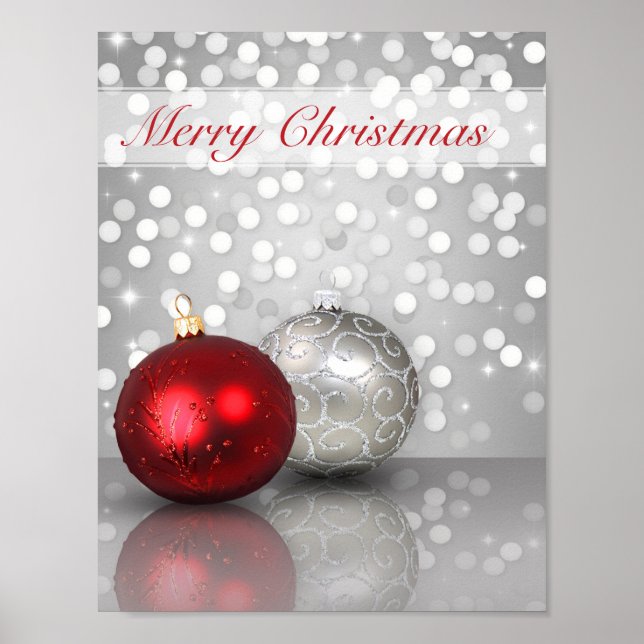 Enfeites de natal Shimmery - Poster (Frente)