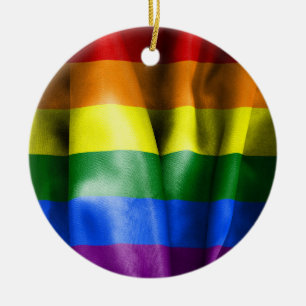 enfeites de natal Sinalizador de orgulho gay Cerâm