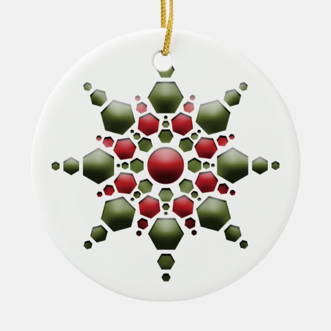 Enfeites de natal Snowflake (Frente)