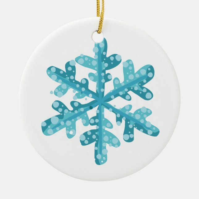 Enfeites de natal Snowflake (Frente)