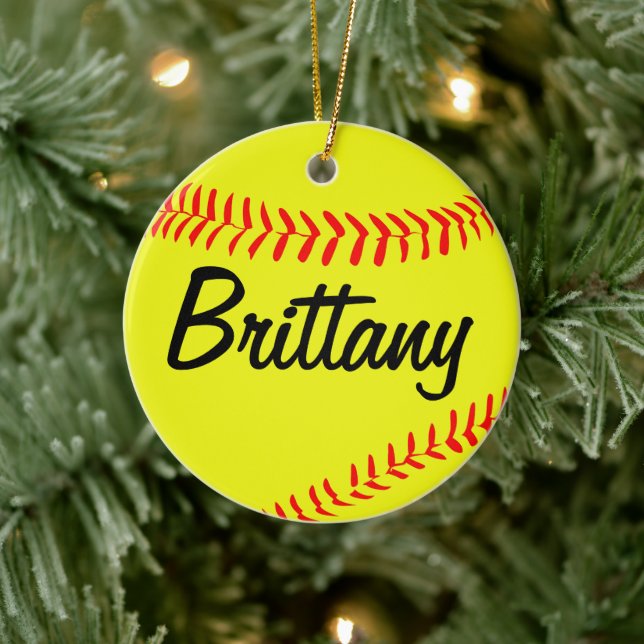 Enfeites de natal Softball Personalizado (Árvore)