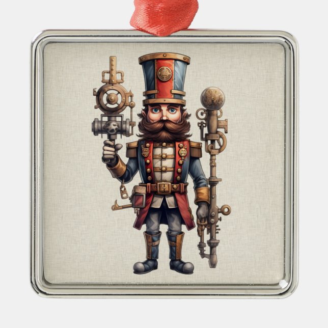 Enfeites de natal Steampunk Nutcracker (Frente)