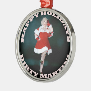 Enfeites de natal sujos de Martini