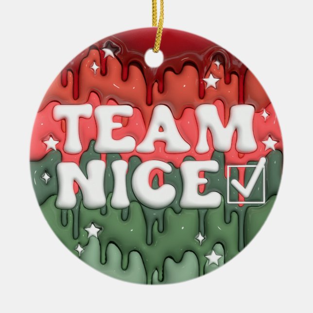 Enfeites de natal Team Nice (Frente)