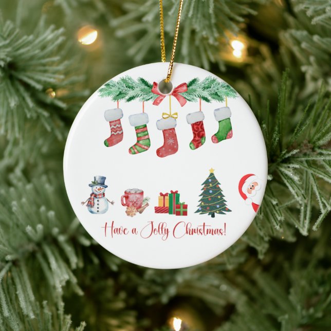 Enfeites de natal - Tenha um Natal Jolly (Árvore)