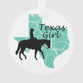 Enfeites de natal Texas Girl Horseback