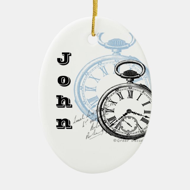 Enfeites de natal Time Pocket Watch (Frente)