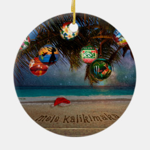 Enfeites de natal tropicais