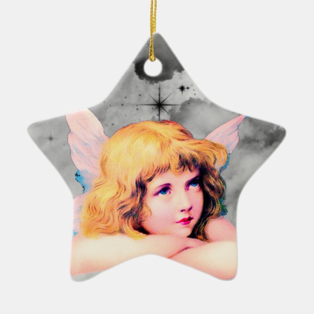 Enfeites de natal VINTAGE ANGEL (Frente)