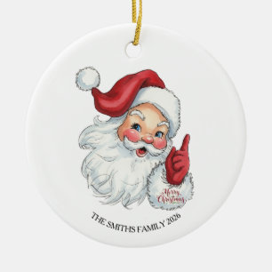 Enfeites de natal Vintage Santa Claus