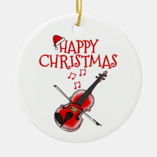 Enfeites de natal Violinista Violino
