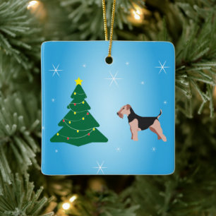 Enfeites de natal Welsh Terrier