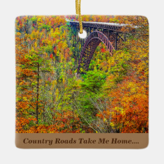 Enfeites de natal West Virginia Country Roads