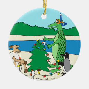 Enfeites de natal Whimsical Beach