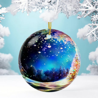 Enfeites de natal Woodland Personalizável