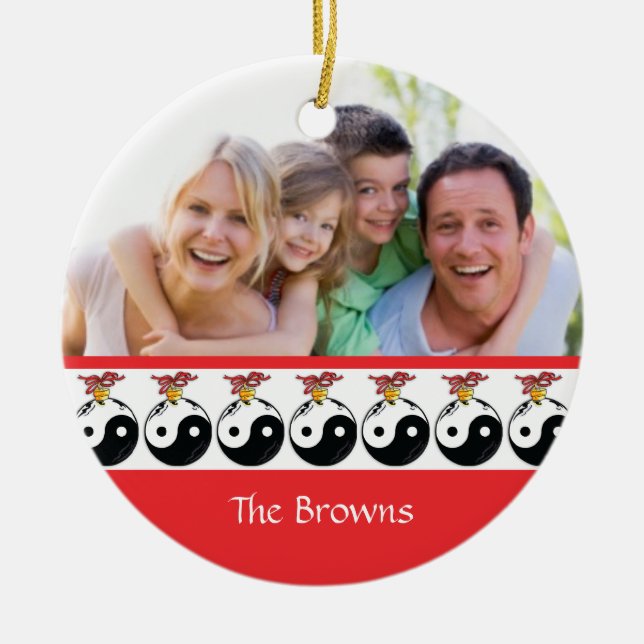 Enfeites de natal Yin & Yang (Frente)