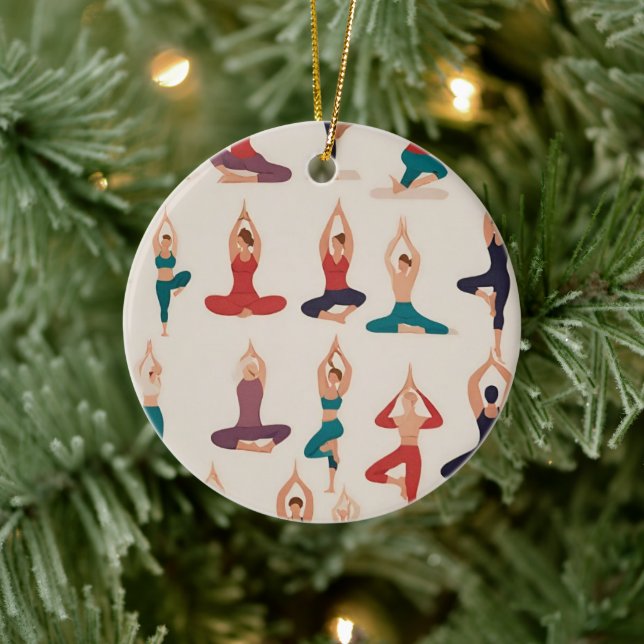 Enfeites de natal Yoga Poses (Árvore)