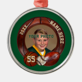 Enfeites Esportivos Personalizados com SUA FOTO, T