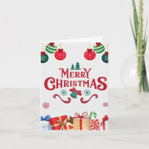 Enfeites Festivos Cartão de Feliz Natal