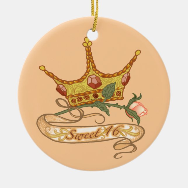 Enfeites personalizados de aniversário da Princesa (Frente)