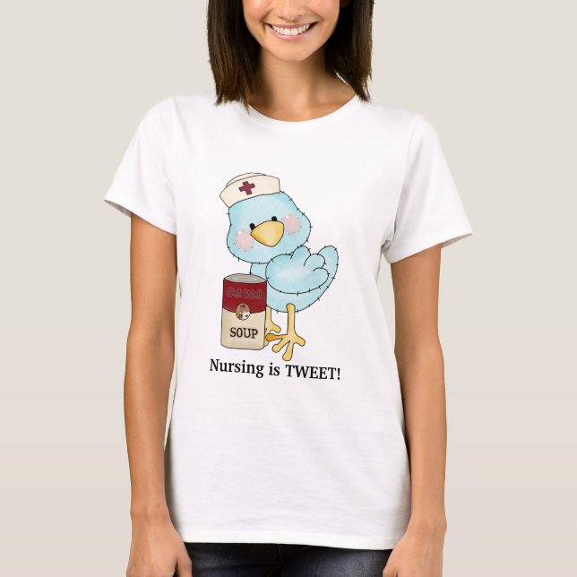 Enfermagem é t-shirt do tweet (Frente)