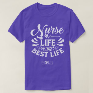 Enfermeira Camiseta Escura Colorida