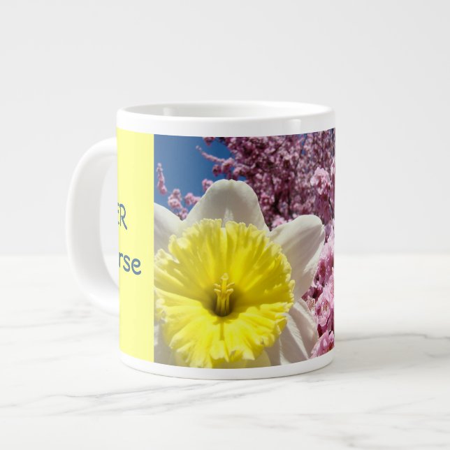Enfermeira de urgência presentes canecas Flores de (Frente Esquerda)