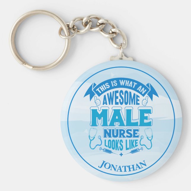 Enfermeira Enfermeira Mole Personalizada Chaveiro  (Frente)