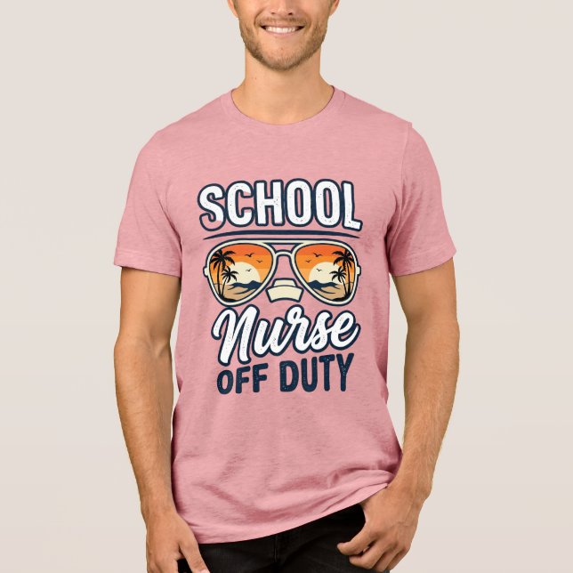 Enfermeira Escolar Fora de Serviço Camisa de Óculo (Frente)