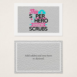 Enfermeira - Este Superherói Veste Scrubs - Adicio