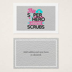 Enfermeira - Este Superherói Veste Scrubs - Adicio