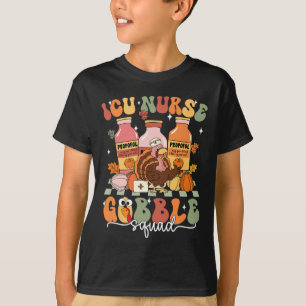 Enfermeira Icu de Ação de Graças Gobble Scrub Top