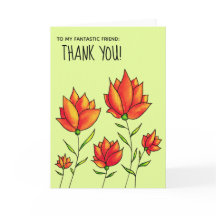 Enfermeira Obrigado Cartão Floral